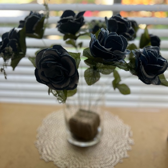 Handcrafted Denim Roses; single denim rose or a dozen denim roses. - Picture 6 of 7